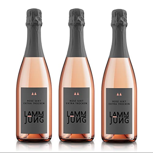 Angebotspaket Sparkling 2024 Weingut Lamm Jung Rosé Sekt Rheingau 3 x 0.75 l exklusives Angebot auf Amazon.de von Weingut Lamm Jung KG