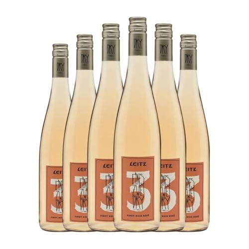 Weingut Leitz Eins Zwei Rosé Dry Spätburgunder Trocken Rheingau 75 cl Rosé-Wein (Karton mit 6 Flaschen von 75 cl) von Weingut Leitz