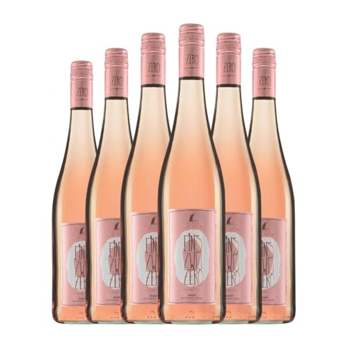 Weingut Leitz Eins Zwei Zero Rosé Spätburgunder Rheingau 75 cl Sin Alcohol Rosé-Wein (Karton mit 6 Flaschen von 75 cl) von Weingut Leitz