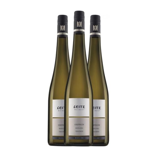 Weingut Leitz Riesling Trocken Ortswein 75 cl Weißwein (Karton mit 3 Flaschen von 75 cl) von Weingut Leitz