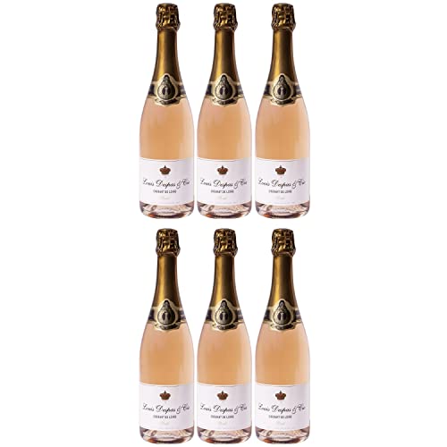 Louis Despas Crémant de Loire Brut Rosé Schaumwein Frankreich I FeinWert Paket (6 x 0,75l) von Weingut Louis Despas