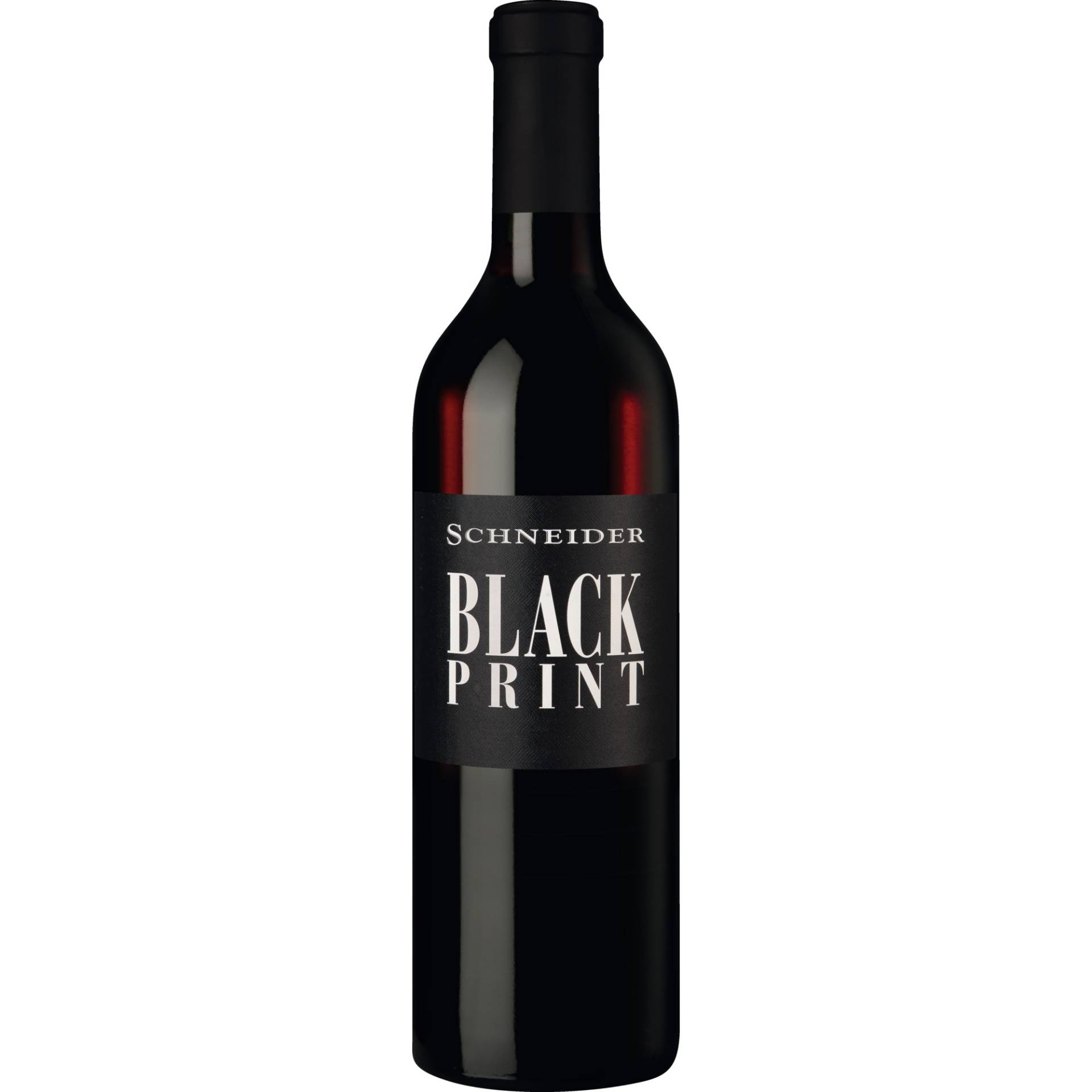 Black Print Cuvée Rot, Trocken, Pfalz, Pfalz, 2022, Rotwein von Weingut Markus Schneider, D - 67158 Ellerstadt