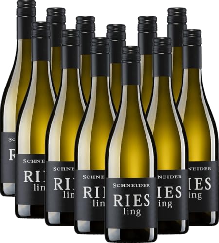 Riesling trocken Markus Schneider Weißwein 12 x 0,75l VINELLO - 12 x Weinpaket inkl. kostenlosem VINELLO.weinausgießer von Weingut Markus Schneider