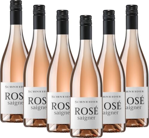 Saigner Rosé trocken Markus Schneider Roséwein 6 x 0,75l VINELLO - 6 x Weinpaket inkl. kostenlosem VINELLO.weinausgießer von Weingut Markus Schneider