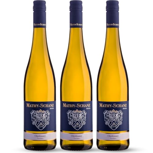 Weingut Mathy-Schanz | Chardonnay Trocken | Wein von der Mosel (3 Flaschen (3 x 0,75l)) von Weingut Mathy-Schanz