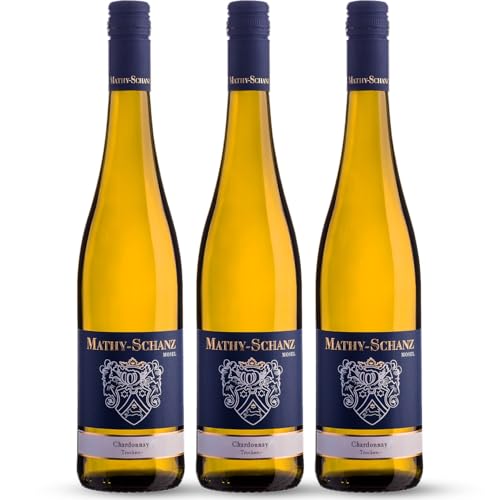 Weingut Mathy-Schanz - Chardonnay Trocken | Wein von der Mosel (3 Flaschen (3 x 0,75l)) von Weingut Mathy-Schanz