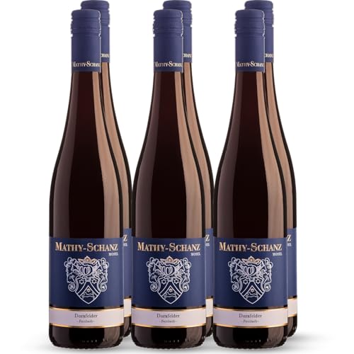 Weingut Mathy-Schanz | Dornfelder Feinherb | Wein von der Mosel (6 Flaschen (6 x 0,75l)) von Weingut Mathy-Schanz