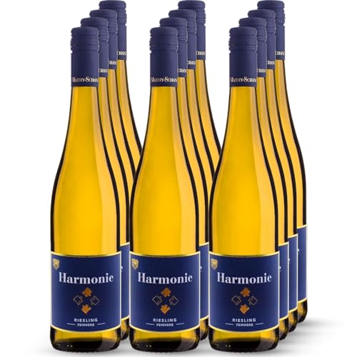 Weingut Mathy-Schanz | Riesling Feinherb - Harmonie | Wein von der Mosel (12 Flaschen (12 x 0,75l)) von Weingut Mathy-Schanz