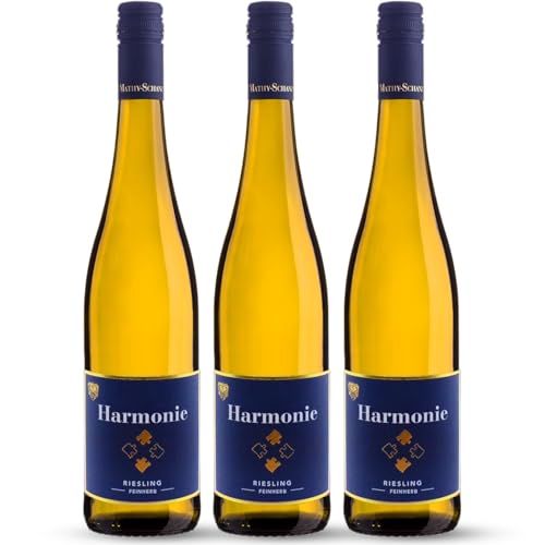 Weingut Mathy-Schanz | Riesling Feinherb - Harmonie | Wein von der Mosel (3 Flaschen (3 x 0,75l)) von Weingut Mathy-Schanz