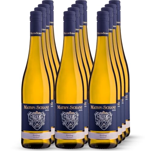 Weingut Mathy-Schanz | Riesling Feinherb | Wein von der Mosel (12 Flaschen (12 x 0,75l)) von Weingut Mathy-Schanz