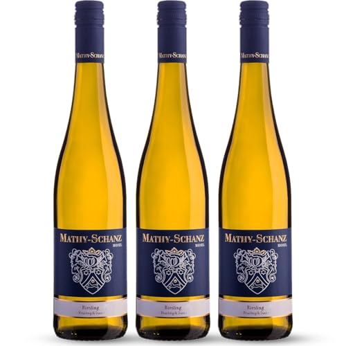 Weingut Mathy-Schanz | Riesling Lieblich | Wein von der Mosel (3 Flaschen (12 x 0,75l)) von Weingut Mathy-Schanz
