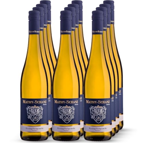 Weingut Mathy-Schanz - Riesling Trocken | Wein von der Mosel (12 Flaschen (12 x 0,75l)) von Weingut Mathy-Schanz