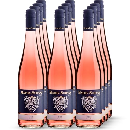 Weingut Mathy-Schanz | Rosé Feinherb | Wein von der Mosel (12 Flaschen (12 x 0,75l)) von Weingut Mathy-Schanz