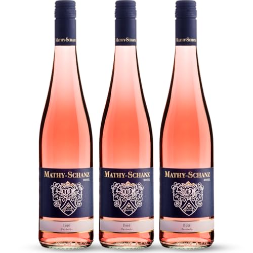 Weingut Mathy-Schanz | Rosé Feinherb | Wein von der Mosel (3 Flaschen (3 x 0,75l)) von Weingut Mathy-Schanz