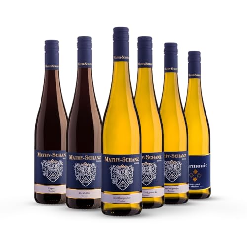 Weingut Mathy-Schanz | Trocken - Weinprobierpaket - Mosel | Direkt vom Winzer | (6 x 0,75l) von Weingut Mathy-Schanz