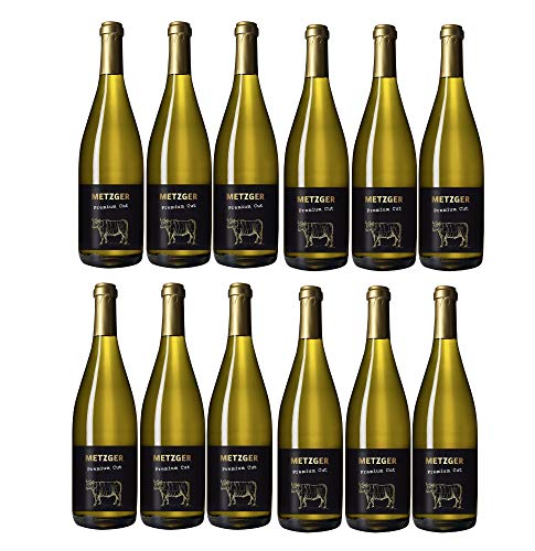 Metzger Premium Cut Pinot Blanc Weißwein Wein QbA trocken Deutschland (12 Flaschen) von Weingut Metzger