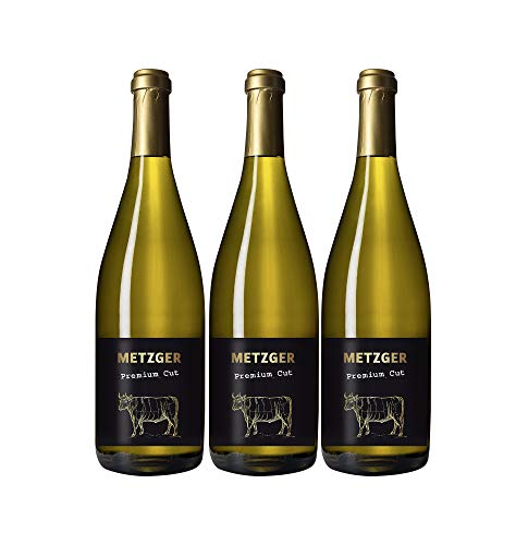 Metzger Premium Cut Pinot Blanc Weißwein Wein QbA trocken Deutschland (3 Flaschen) von Weingut Metzger