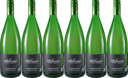 6x Chardonnay Sp. trocken 1,0l 2023 - Weingut Michael Schaurer, Pfalz - Weißwein von Weingut Michael Schaurer