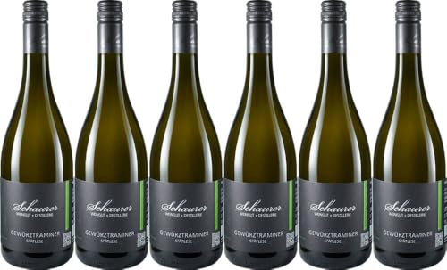 6x Gewürztraminer Spätlese 2023 - Weingut Michael Schaurer, Pfalz - Weißwein von Weingut Michael Schaurer