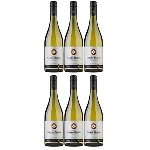 Miguel Torres Santa Digna Reserva Chardonnay Weißwein Wein Halbtrocken Chile I Versanel Paket (6 x 0,75l) von Weingut Miguel Torres