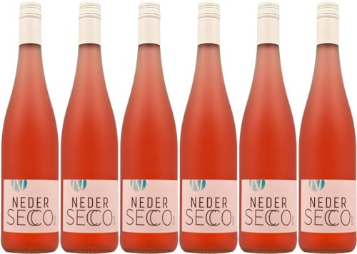 6x Neder Secco rosa trocken 2023 - Weingut Neder, Franken - Rosé von Weingut Neder