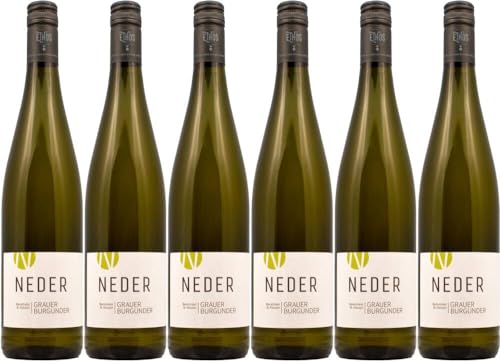 6x Ramsthaler St. Klausen Weißer & Grauer Burgunder trocken 2023 - Weingut Neder, Franken - Weißwein von Weingut Neder