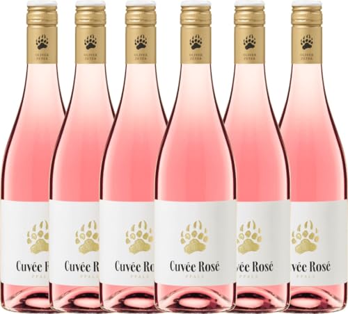 Bärentatze Cuvée Rosé - Oliver Zeter Roséwein 6 x 0,75l VINELLO - 6 x Weinpaket inkl. kostenlosem VINELLO.weinausgießer von Weingut Oliver Zeter