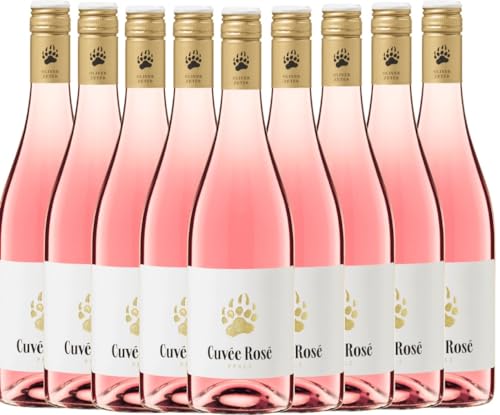 Bärentatze Cuvée Rosé - Oliver Zeter Roséwein 9 x 0,75l VINELLO - 9 x Weinpaket inkl. kostenlosem VINELLO.weinausgießer von Weingut Oliver Zeter