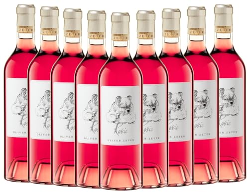 Rosie trocken Oliver Zeter Roséwein 9 x 0,75l VINELLO - 9 x Weinpaket inkl. kostenlosem VINELLO.weinausgießer von Weingut Oliver Zeter