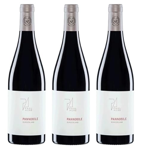 3x 0,75l - 2021er - Weingut Paul Achs - Pannobile - Rot - Qualitätswein Burgenland - Österreich - Rotwein trocken von Weingut Paul Achs