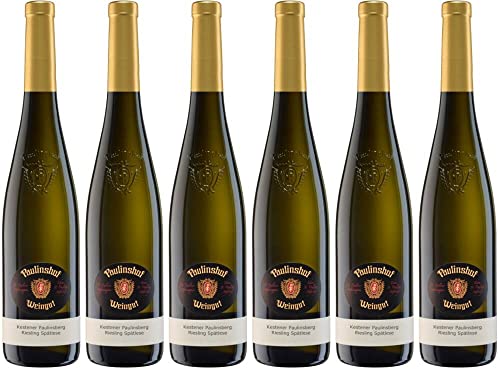 6x Kestener Paulinsberg Riesling Spätlese 2019 - Weingut Paulinshof, Mosel - Weißwein von Weingut Paulinshof