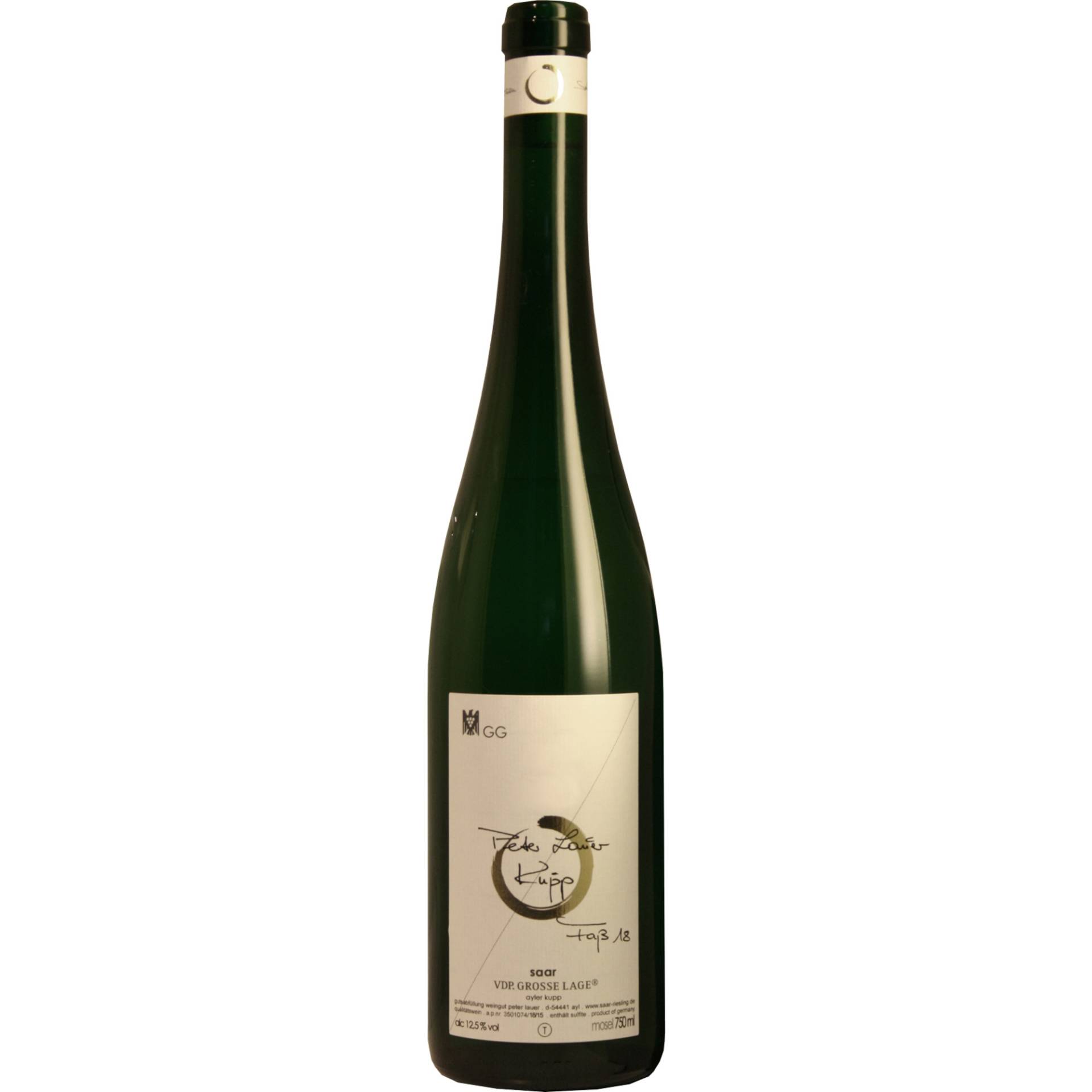 Riesling Ayl Kupp Faß 18 GG, trocken, Mosel, Mosel, 2022, Weißwein von Weingut Peter Lauer,54441,Ayl,Deutschland