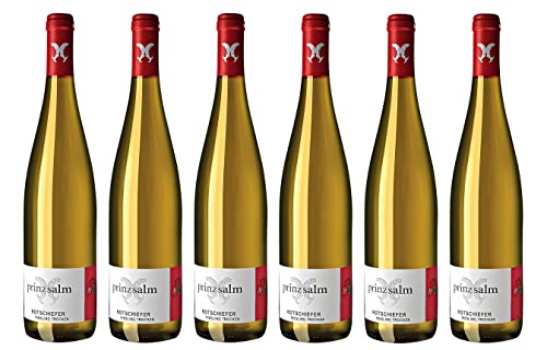 6x 0,75l - 2022er - Weingut Prinz Salm - Rotschiefer - Riesling - VDP.Ortswein - Qualitätswein Nahe - Deutschland - Weißwein trocken von Weingut Prinz Salm