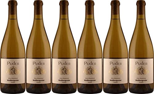 6x Sauvignon Blanc trocken - im Barrique gereift 2019 - Weingut Puder, Pfalz - Weißwein von Weingut Puder