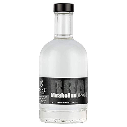 Mirabellenbrand – Feinster Brand aus vollreifen Mirabellen, Premiumqualität aus der BLACK LINE, ideal als Digestif, 350 ml, 40% Vol. von Weingut Reef