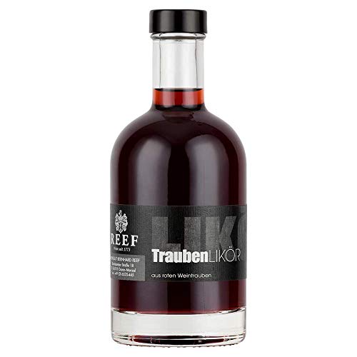 Weintraubenlikör rot – Fruchtiger Likör aus roten Trauben, Premiumqualität aus der BLACK LINE, ideal für Cocktails & Desserts, 350 ml, 25% Vol. von Weingut Reef