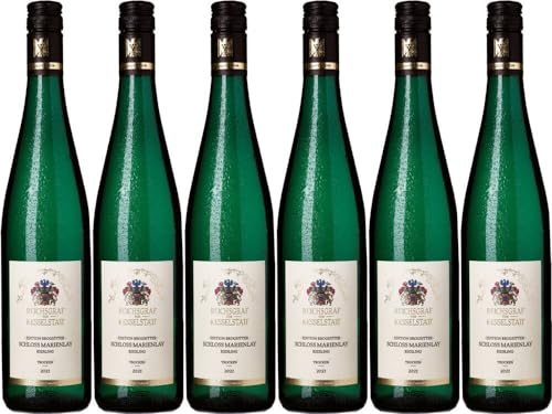 6x Reichsgraf von Kesselstatt Schloss Marienlay Riesling Edition Brogsitter VdP. Gutswein Feinherb 2021 - Weingut Reichsgraf von Kesselstatt, Mosel - Weißwein von Weingut Reichsgraf von Kesselstatt