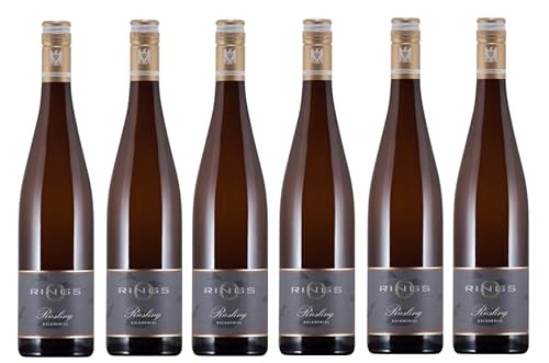 6x 0,75l - 2023er - Weingut Rings - Riesling - Kalkmergel - VDP.Gutswein - Qualitätswein Pfalz - Deutschland - Weißwein trocken von Weingut Rings