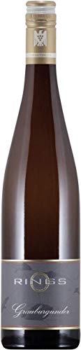 Grauburgunder VDP.Gutswein tr. 2023 von Weingut Rings (1x0,75l), trockener Weisswein aus der Pfalz von Weingut Rings