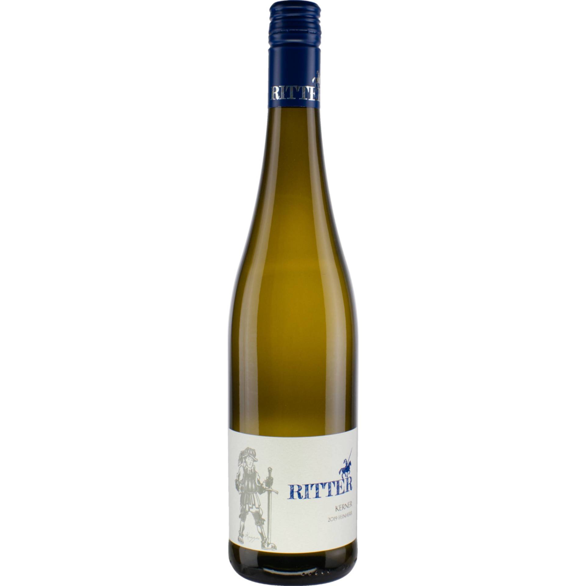 Ritter Kerner QbA, Feinherb, Nahe, Nahe, 2023, Weißwein von Weingut Ritter - Naheweinstraße 2, 55452 Guldental - DE