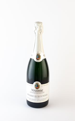 Winzersekt Weißburgunder Trocken, Flaschengärung, Feine Perlage, 750ml von Weingut Ritzheim