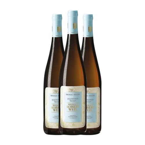 Robert Weil Riesling Trocken Rheingau 75 cl Weißwein (Karton mit 3 Flaschen von 75 cl) von Weingut Robert Weil