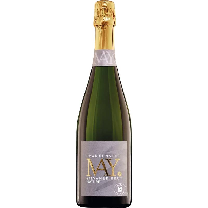 Rudolf May Silvaner Sekt Prestige, Brut Nature, Franken, Franken, 2018, Schaumwein von Weingut Rudolf May, D - 97282 Retzstadt