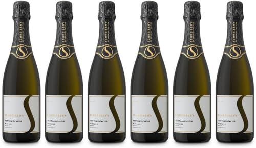 6x Riesling brut 2022 - Weingut Schreiber, Rheingau - Weißwein von Weingut Schreiber