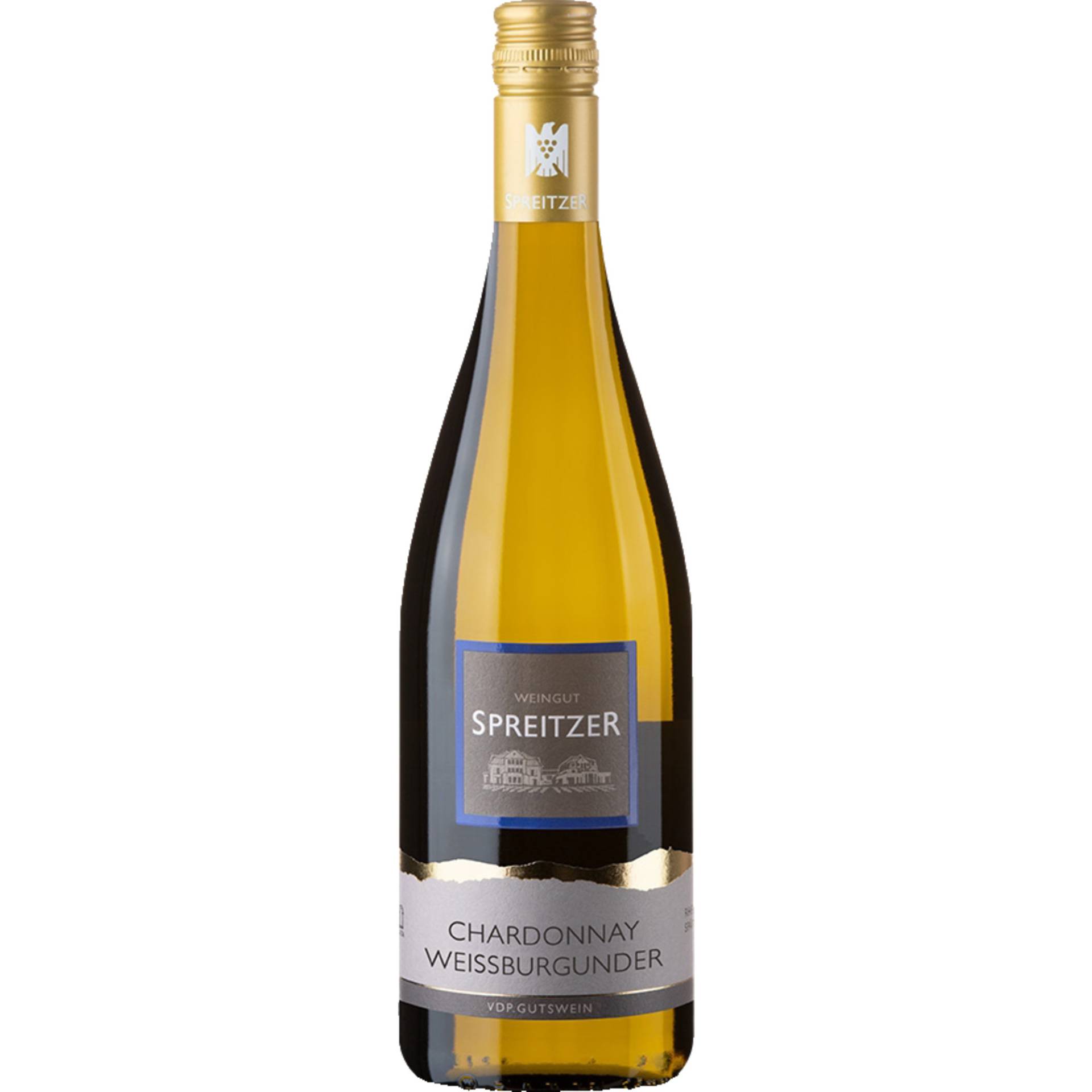 Spreitzer Chardonnay Weißburgunder, Trocken, Rheingau, Rheingau, 2023, Weißwein von Weingut Spreitzer,65375,Oestrich-Winkel,Deutschland