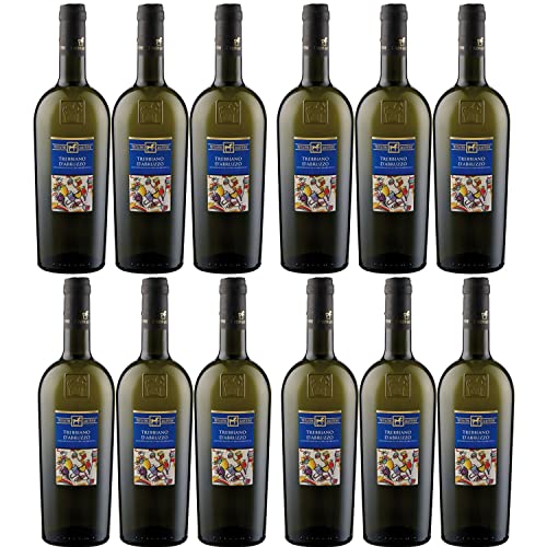 Tenuta Ulisse Trebbiano d’Abruzzo Weißwein Wein Trocken DOP Italien I Versanel Paket (12 x 0,75l) von Weingut Ulisse