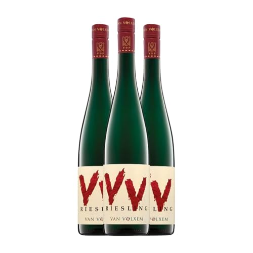 Van Volxem VV Riesling Halbtrocken Halbsüß 75 cl Weißwein (Karton mit 3 Flaschen von 75 cl) von Weingut Van Volxem