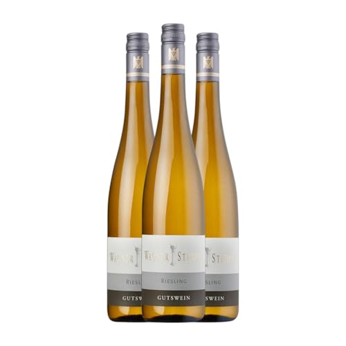 Wagner-Stempel Riesling Trocken Rheinhessen 75 cl Weißwein (Karton mit 3 Flaschen von 75 cl) von Weingut Wagner-Stempel