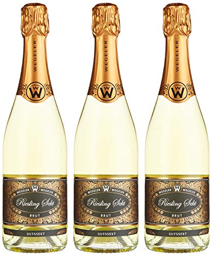 Weingut Wegeler Gutssekt Riesling Brut (3 x 0.75 l) von Weingut Wegeler