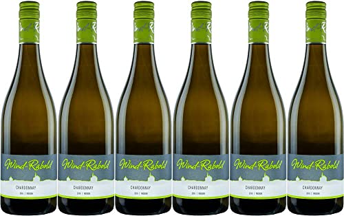 6x Chardonnay trocken 2023 - Weingut Wind-Rabold, Pfalz - Weißwein von Weingut Wind-Rabold